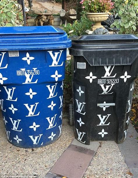 Kim Kardashians Louis Vuitton Trash Cans, Why 